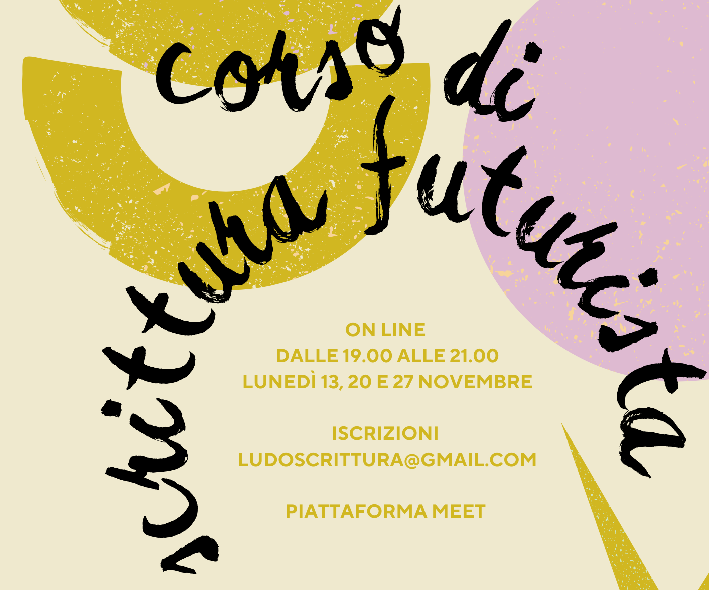 Corso on line a novembre – Scritture futuriste